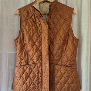 Barbour Quilted Brown Copper Vest Women